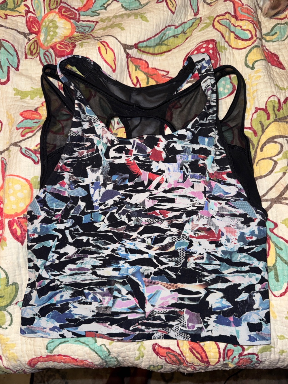 Lululemon break free layered racerback top sports bra